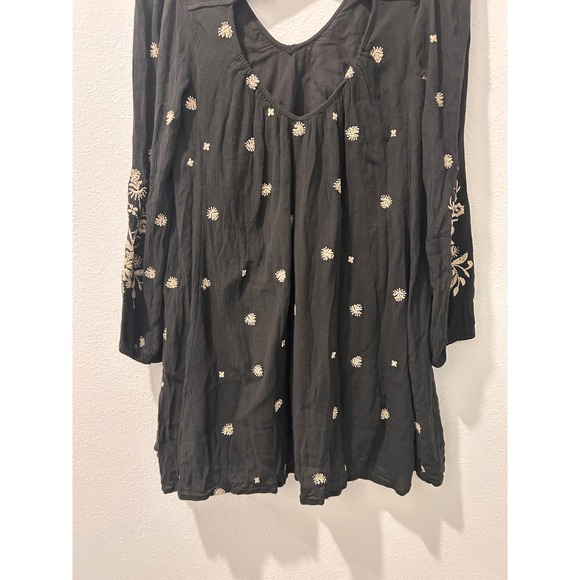 Free People Sweet Tennessee Embroidered Mini Dress in Black - Picture 10 of 10